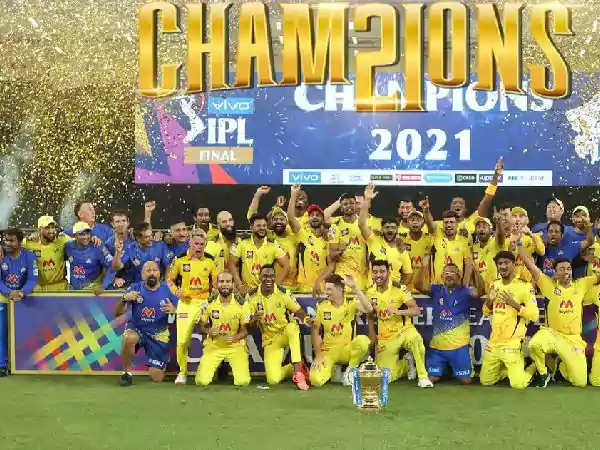 Add Image of Chennai Super Kings Winning Team from 2021