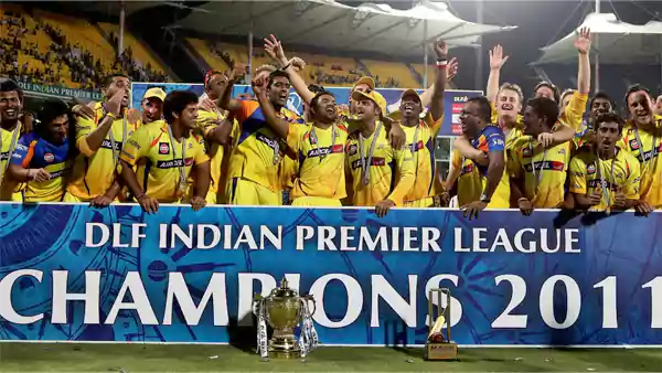 Image of Chennai Super Kings Winning Team from 2011