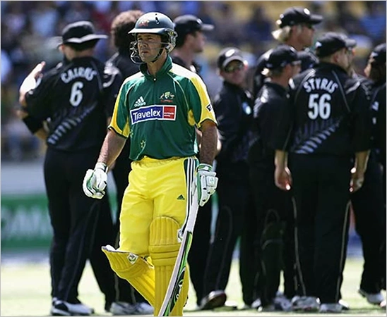 Brendon McCullum dismissing Ricky Ponting