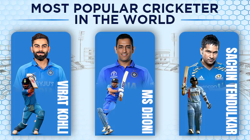 most popular cricketer