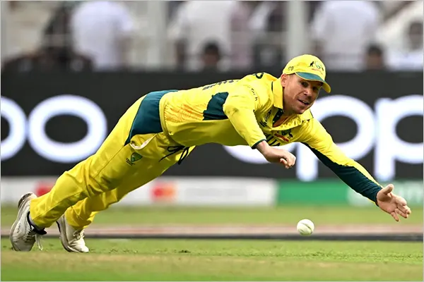 picture of David Warner during fielding
