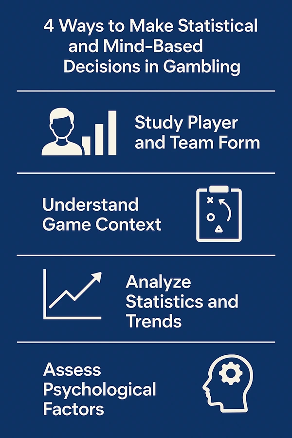 4 Ways to Make Statistical and Mind-Based Decisions in Gambling