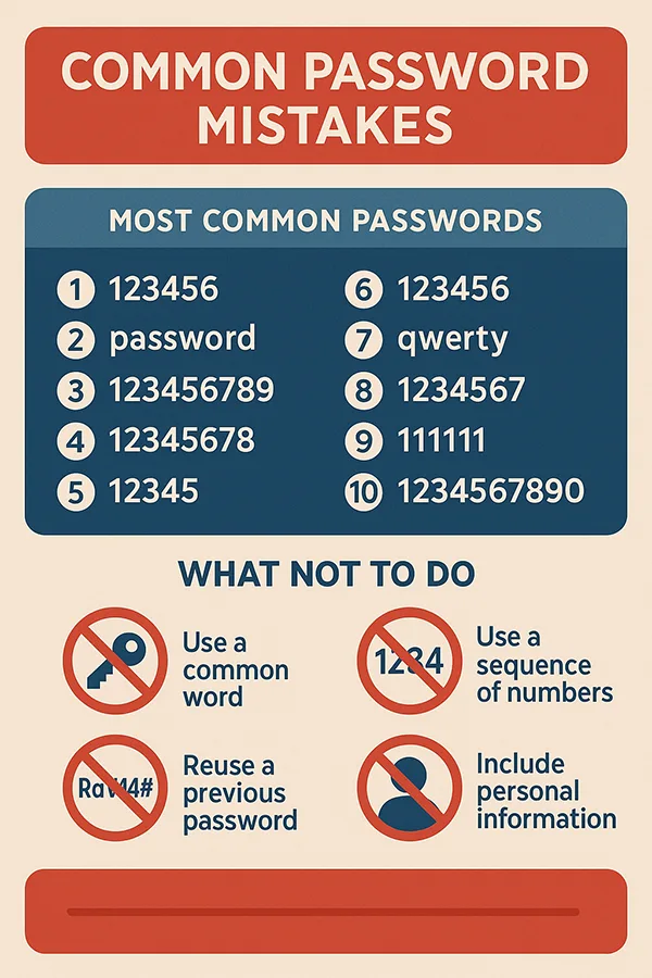 Common password mistakes