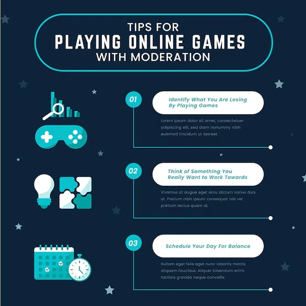 Tips for playing online games with moderation