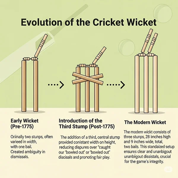 Evolution of cricket wicket
