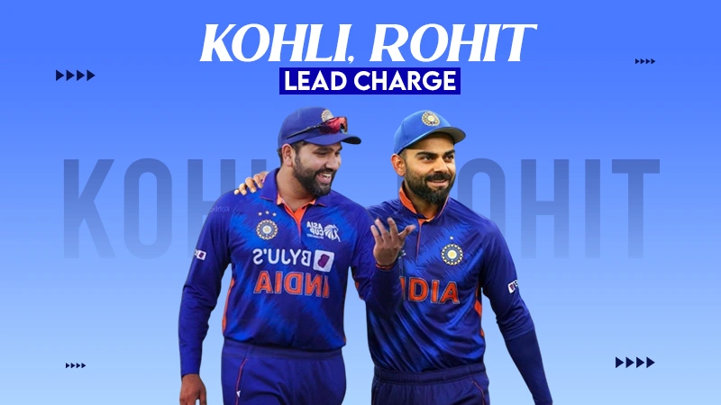 kohli, rohit lead charge