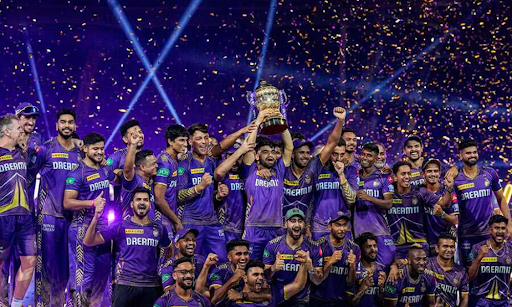 Champions of IPL 2024! Kolkata Knight Riders lift the trophy in style