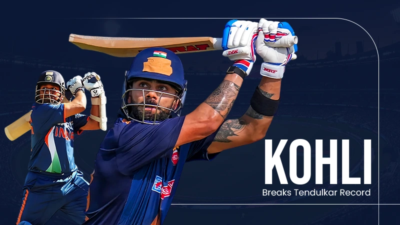 Kohli Breaks Tendulkar Record