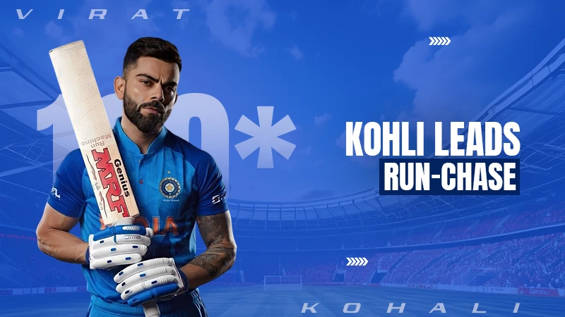 kohali leads run chase