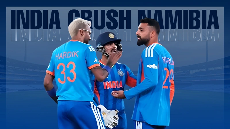India Crush Namibia
